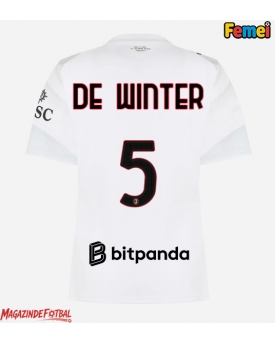 AC Milan Koni De Winter #5 Tricou Fotbal Replică 2026-27 Femei Deplasare AC Milan Koni De Winter #5 Tricou Fotbal Replică 2026-27 Femei Deplasare
